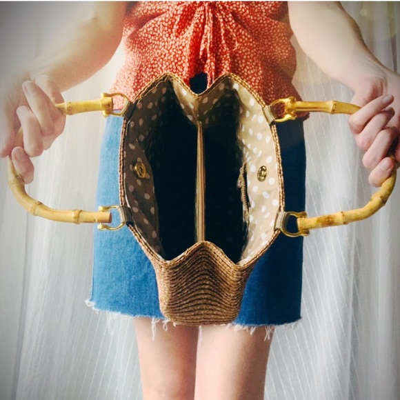 Vintage Style Bamboo Purse 🎋🌺 - Picture 4 of 4